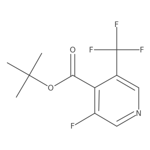 Tert-butyl 3-fluoro-5-(trifluoromethyl)pyridine-4-carboxylate结构式