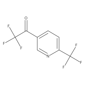 2,2,2-Trifluoro-1-[6-(trifluoromethyl)pyridin-3-yl]ethan-1-one Structure