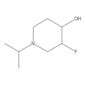 3-Fluoro-1-(propan-2-YL)piperidin-4-OL Structure