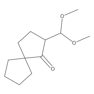 2-(Dimethoxymethyl)spiro[4.4]nonan-1-one Structure