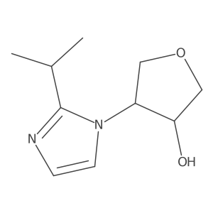 4-[2-(propan-2-yl)-1H-imidazol-1-yl]oxolan-3-ol Structure
