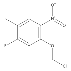 1-(Chloromethoxy)-5-fluoro-4-methyl-2-nitrobenzene Structure