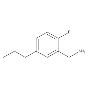 (2-Fluoro-5-propylphenyl)methanamine Structure