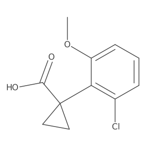 1-(2-Chloro-6-methoxyphenyl)cyclopropane-1-carboxylic acid Structure