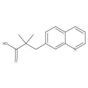 2,2-Dimethyl-3-(quinolin-7-yl)propanoic acid结构式