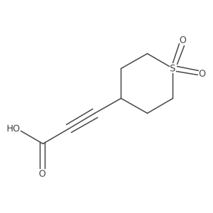 3-(1,1-Dioxidotetrahydro-2H-thiopyran-4-yl)propiolic acid Structure