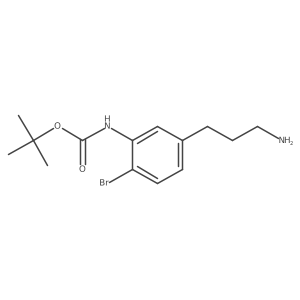 tert-butyl N-[5-(3-aminopropyl)-2-bromophenyl]carbamate Structure