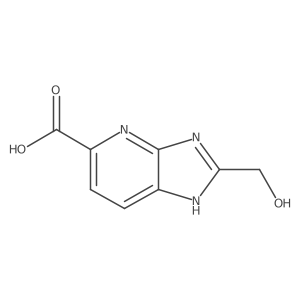 2-(Hydroxymethyl)-3H-imidazo[4,5-b]pyridine-5-carboxylic acid结构式