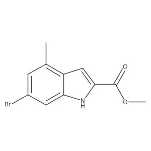 Methyl 6-bromo-4-methyl-1H-indole-2-carboxylate Structure