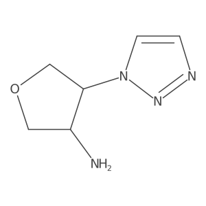 4-(1H-1,2,3-Triazol-1-yl)oxolan-3-amine Structure