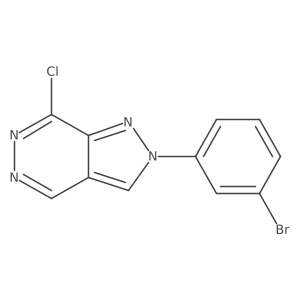 2-(3-Bromophenyl)-7-chloro-2H-pyrazolo[3,4-D]pyridazine结构式