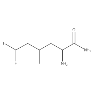 2-Amino-6,6-difluoro-4-methylhexanamide Structure