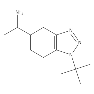 1-(1-(tert-Butyl)-4,5,6,7-tetrahydro-1H-benzo[d][1,2,3]triazol-5-yl)ethanamine结构式