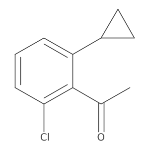 1-(2-Chloro-6-cyclopropylphenyl)ethanone结构式