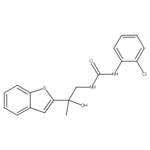 1-(2-(Benzo[b]thiophen-2-yl)-2-hydroxypropyl)-3-(2-chlorophenyl)urea Structure