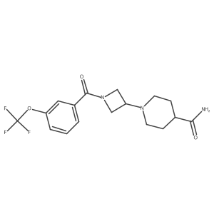 1-(1-(3-(Trifluoromethoxy)benzoyl)azetidin-3-yl)piperidine-4-carboxamide Structure