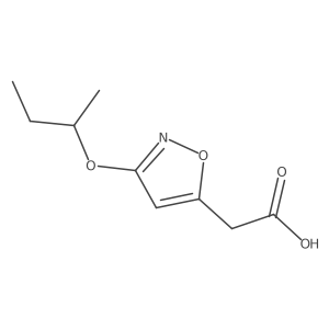 2-[3-(Butan-2-yloxy)-1,2-oxazol-5-yl]acetic acid Structure