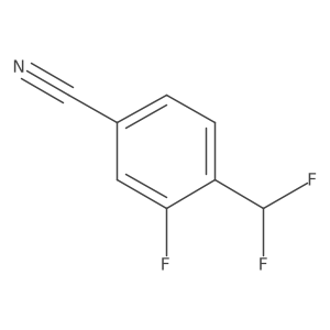 4-(Difluoromethyl)-3-fluorobenzonitrile结构式