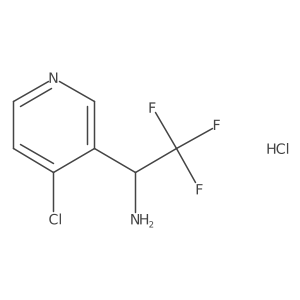 (S)-1-(4-Chloropyridin-3-YL)-2,2,2-trifluoroethan-1-amine hcl结构式
