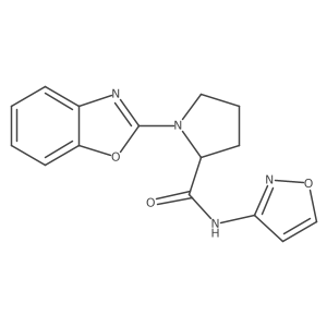 1-(1,3-benzoxazol-2-yl)-N-(1,2-oxazol-3-yl)pyrrolidine-2-carboxamide Structure