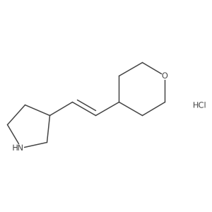 3-[(E)-2-(oxan-4-yl)ethenyl]pyrrolidine hydrochloride Structure
