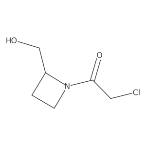 2-Chloro-1-[2-(hydroxymethyl)azetidin-1-yl]ethan-1-one Structure