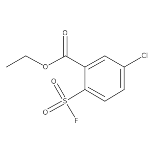 Ethyl 5-chloro-2-(fluorosulfonyl)benzoate结构式