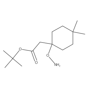 Tert-butyl 2-[1-(aminooxy)-4,4-dimethylcyclohexyl]acetate Structure