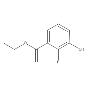 3-(1-Ethoxyethenyl)-2-fluorophenol Structure