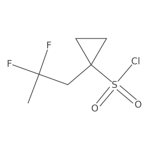 1-(2,2-Difluoropropyl)cyclopropane-1-sulfonyl chloride Structure