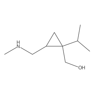 {2-[(Methylamino)methyl]-1-(propan-2-yl)cyclopropyl}methanol结构式