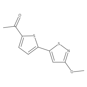 1-[5-(3-Methoxy-1,2-thiazol-5-yl)thiophen-2-yl]ethan-1-one Structure