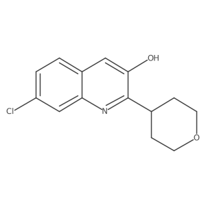 7-Chloro-2-(oxan-4-yl)quinolin-3-ol结构式
