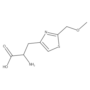 2-Amino-3-[2-(methoxymethyl)-1,3-thiazol-4-yl]propanoic acid结构式