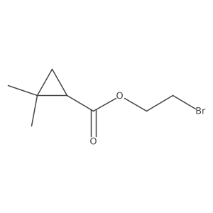 2-bromoethyl (1S)-2,2-dimethylcyclopropane-1-carboxylate Structure