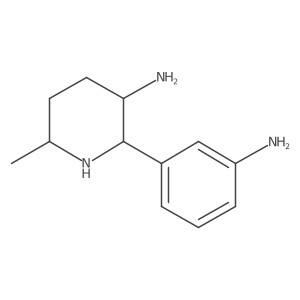 2-(3-Aminophenyl)-6-methylpiperidin-3-amine结构式