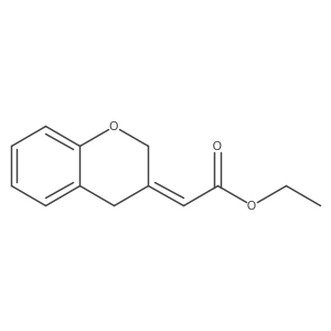 ethyl 2-[(3E)-3,4-dihydro-2H-1-benzopyran-3-ylidene]acetate Structure