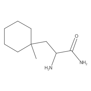 2-Amino-3-(1-methylcyclohexyl)propanamide Structure