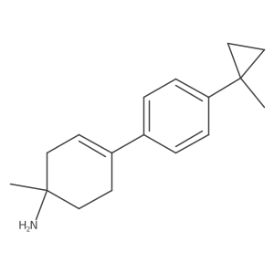 1-Methyl-4-[4-(1-methylcyclopropyl)phenyl]cyclohex-3-en-1-amine Structure