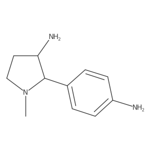2-(4-Aminophenyl)-1-methylpyrrolidin-3-amine Structure