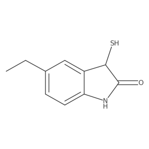 5-ethyl-3-sulfanyl-2,3-dihydro-1H-indol-2-one Structure