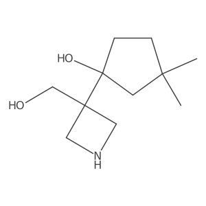 1-[3-(Hydroxymethyl)azetidin-3-yl]-3,3-dimethylcyclopentan-1-ol结构式