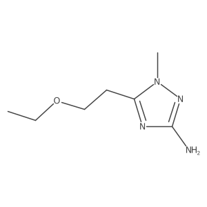 5-(2-ethoxyethyl)-1-methyl-1H-1,2,4-triazol-3-amine结构式