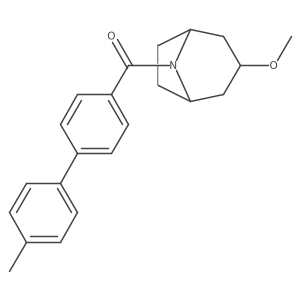 ((1R,5S)-3-methoxy-8-azabicyclo[3.2.1]octan-8-yl)(4'-methyl-[1,1'-biphenyl]-4-yl)methanone Structure