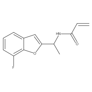 N-[1-(7-Fluoro-1-benzofuran-2-yl)ethyl]prop-2-enamide Structure