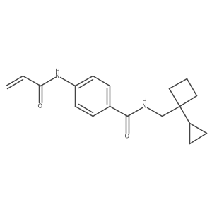 N-[(1-Cyclopropylcyclobutyl)methyl]-4-(prop-2-enoylamino)benzamide Structure