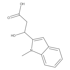 (3R)-3-hydroxy-3-(1-methyl-1H-indol-2-yl)propanoic acid Structure