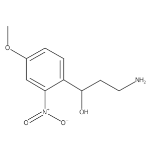 (1R)-3-amino-1-(4-methoxy-2-nitrophenyl)propan-1-ol Structure