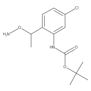 tert-butyl N-{2-[1-(aminooxy)ethyl]-5-chlorophenyl}carbamate结构式