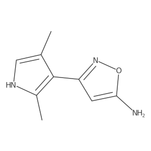 3-(2,4-dimethyl-1H-pyrrol-3-yl)-1,2-oxazol-5-amine Structure